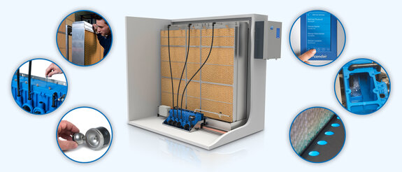 Condair ME evaporative cooler features