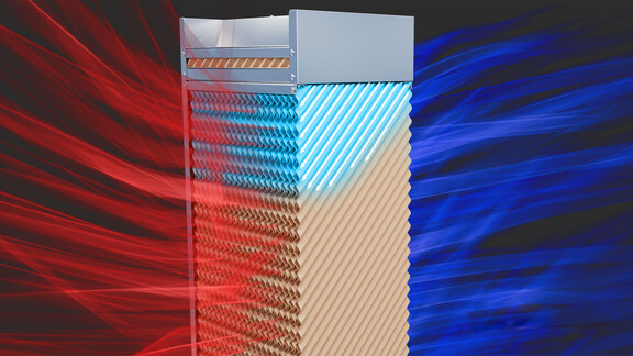 Evaporative cooling media concept
